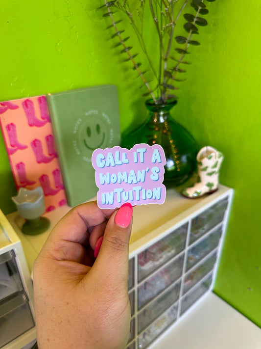 Woman's Intuition Sticker
