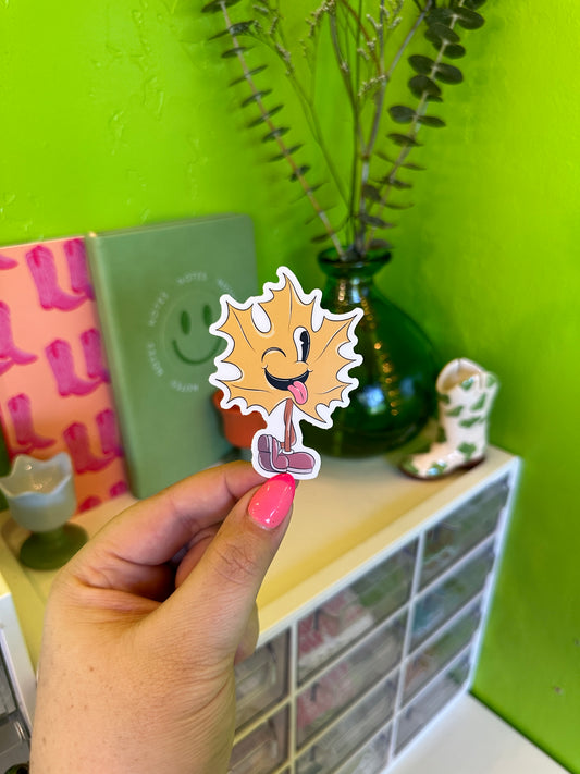 Leaf Dude Sticker