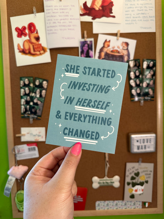 Investing In Herself Print